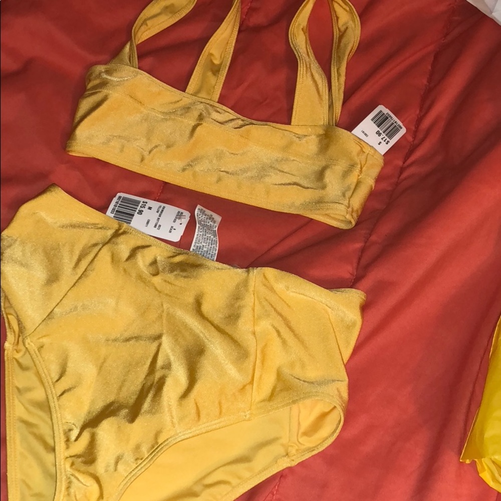 Yellow bathing suit